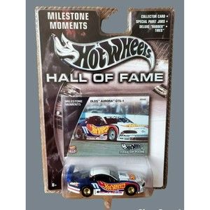 Hot Wheels Hall Of Fame Milestone Moments OLDS AURORA GTS-1 Blue 1:64 W/Card MOC
